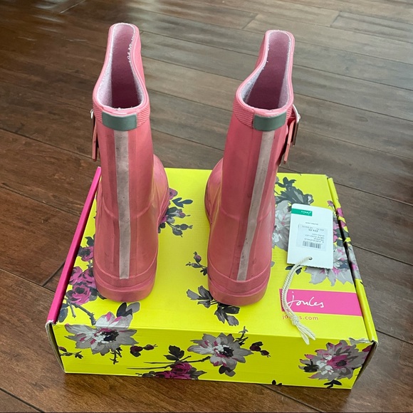 Joules Pink Rain Boots Size 1 - Picture 5 of 7